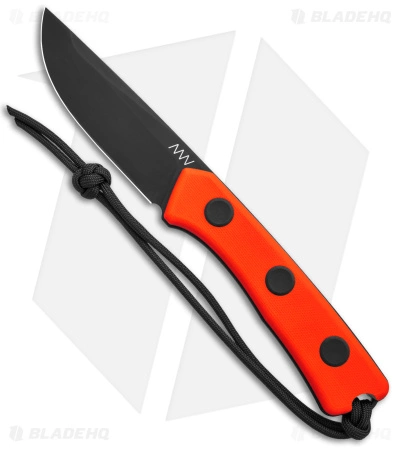 Acta Non Verba Knives P200 Fixed Blade Knife Orange G-10 (4" Black) ANVP200-019 3 Acta Non Verba Knives P200 Fixed Blade Knife Orange G-10 (4" Black) ANVP200-019
