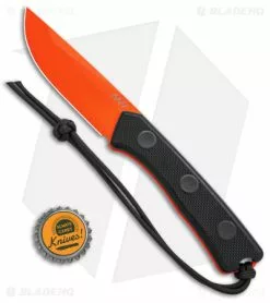 Acta Non Verba Knives P200 Fixed Blade Knife Black G-10 (4" Orange) -Avokelavavat Sales Store Acta Non Verba Knives P200 Fixed Blade Knife 3in Orange BHQ 139193 td size