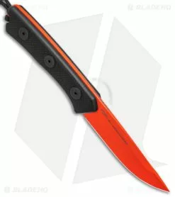 Acta Non Verba Knives P200 Fixed Blade Knife Black G-10 (4" Orange) -Avokelavavat Sales Store Acta Non Verba Knives P200 Fixed Blade Knife 3in Orange BHQ 139193 td spine