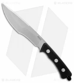 Acta Non Verba Knives P500 Fixed Blade Knife Black G-10 (7.5" Stonewash)