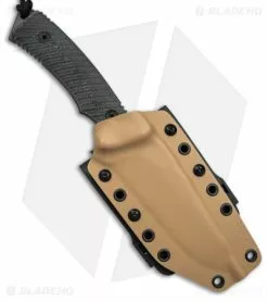 Acta Non Verba M311 Spelter Fixed Knife Black Micarta W/ Tan Sheath (5" Stripe) -Avokelavavat Sales Store Acta Non Verba M311 Spelter Fixed Blade Black Micarta Tan Kydex Black Gray BHQ 148944 jr sheath