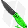 Acta Non Verba P100 Fixed Blade Knife Green Paracord/Blk Kydex (3" Blk Cerakote)