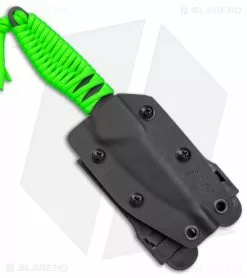 Acta Non Verba P100 Fixed Blade Knife Green Paracord/Blk Kydex (3" Blk Cerakote) -Avokelavavat Sales Store Acta Non Verba P100 Fixed Blade Green Paracord Black BHQ 149002 jr sheath