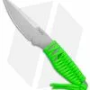 Acta Non Verba P100 Fixed Blade Knife Green Paracord/Blk Kydex (3" Stonewash)