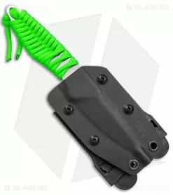 Acta Non Verba P100 Fixed Blade Knife Green Paracord/Blk Kydex (3" Stonewash) -Avokelavavat Sales Store Acta Non Verba P100 Fixed Blade Green Paracord SW BHQ 148998 jr sheath