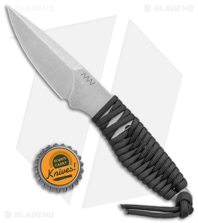 Acta Non Verba P100 Fixed Blade Knife Blk Paracord/Blk Kydex (3" Stonewash) 7 Acta Non Verba P100 Fixed Blade Knife Blk Paracord/Blk Kydex (3" Stonewash) - Image 5