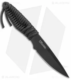 Acta Non Verba P100 Fixed Blade Knife Blk Paracord/Blk Kydex (3" Blk Cerakote) -Avokelavavat Sales Store Acta Non Verba P100 Fixed Blade black Paracord black BHQ 1489001 jr spine