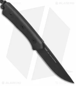 Acta Non Verba Knives P200 Fixed Blade Knife Black G-10 (3.94" Black DLC) -Avokelavavat Sales Store Acta Non Verba P200 Fixed Blade Black G 10 Black Kydex Sheath BHQ 149028 jr spine