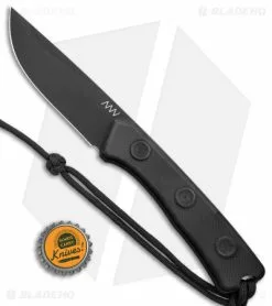 Acta Non Verba Knives Acta Non Verba P200 Fixed Blade Knife (3.94" Black DLC) ANVP200-015 -Avokelavavat Sales Store Acta Non Verba P200 Fixed Blade Black G 10 Black Leather Sheath BHQ 149024 jr bottlecap