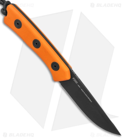 Acta Non Verba Knives Acta Non Verba P200 Fixed Blade Knife Orange G-10 (3.94" Black DLC) ANVP200-018 4 Acta Non Verba Knives Acta Non Verba P200 Fixed Blade Knife Orange G-10 (3.94" Black DLC) ANVP200-018 - Image 2