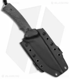 Acta Non Verba Knives M311 Spelter Fixed Blade Knife Black Micarta (5" Blk/Gray) -Avokelavavat Sales Store Acta Non Verbra Knives M311 Spelter Tactical Knife Micarta Black BHQ 135733 jr sheath