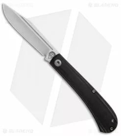 Alphahunter Tactical, Gatorbud Knives Alphahunter Tactical/Gatorbud Gator Tooth Slip Joint Knife Black G-10 (3" Satin)