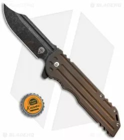 Alphahunter Tactical Spartan War Bowie Knife Bronze Ti (3.8" Black SW) -Avokelavavat Sales Store Alphahunter Tactical War Bowie BHQ 85758 jr bottlecap