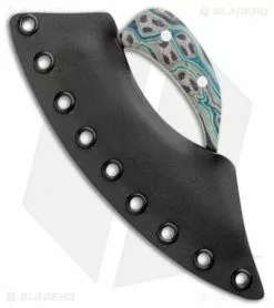 Andreas Kalani Customs Andreas Kalani Custom Skinner Pro Canvas Micarta Blue/Grey (Satin 80CRV2) -Avokelavavat Sales Store Andreas Kalani Custom Skinner Pro Canvas Micarta Blue Grey Satin BHQ 99290 jr sheath