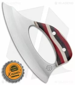 Andreas Kalani Customs Andreas Kalani Custom Skinner Pro Canvas Micarta Red/Black/White (Satin 80CRV2) -Avokelavavat Sales Store Andreas Kalani Custom Skinner Pro Canvas Micarta Red Black White Satin BHQ 99288 jr bottlecap