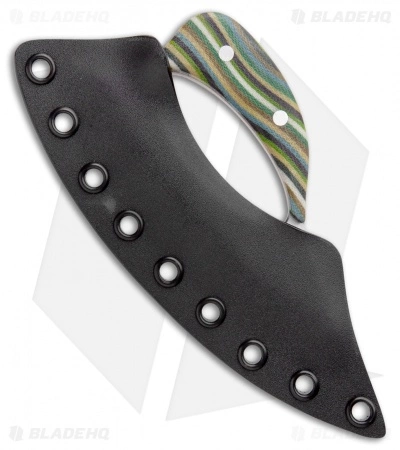 Andreas Kalani Customs Andreas Kalani Custom Skinner Pro Canvas Micarta Yellow/Green (Satin 80CRV2) 5 Andreas Kalani Customs Andreas Kalani Custom Skinner Pro Canvas Micarta Yellow/Green (Satin 80CRV2) - Image 3