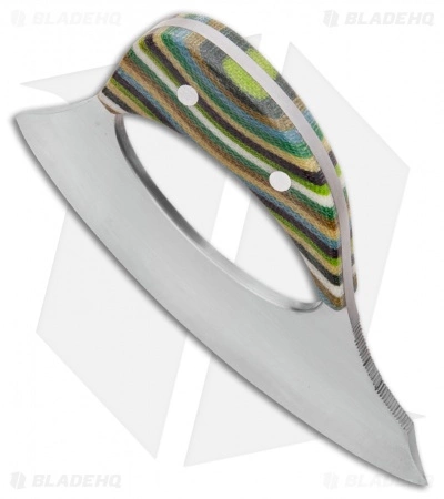 Andreas Kalani Customs Andreas Kalani Custom Skinner Pro Canvas Micarta Yellow/Green (Satin 80CRV2) 4 Andreas Kalani Customs Andreas Kalani Custom Skinner Pro Canvas Micarta Yellow/Green (Satin 80CRV2) - Image 2