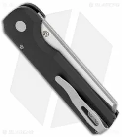 Arcform Slimfoot Automatic Knife Black Aluminum (3.125" Acid Stonewash) -Avokelavavat Sales Store Arcform Slimfoot Auto Black Acidwash ARC 0060 jr side