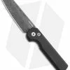 Arcform Slimfoot Automatic Knife Black Aluminum (3.1" Damascus) -Avokelavavat Sales Store Arcform Slimfoot Auto Black Damascus jr