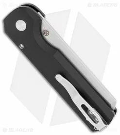Arcform Slimfoot Automatic Knife Black Aluminum (3.125" Stonewash) -Avokelavavat Sales Store Arcform Slimfoot Auto Black SW ARC 0059 jr side