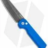 Arcform Slimfoot Automatic Knife Blue Aluminum (3.1" Damscus) -Avokelavavat Sales Store Arcform Slimfoot Auto Blue Damascus jr
