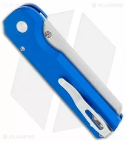 Arcform Slimfoot Automatic Knife Blue Aluminum (3.1" Stonewash) -Avokelavavat Sales Store Arcform Slimfoot Auto Blue SW ARC 0061 jr side