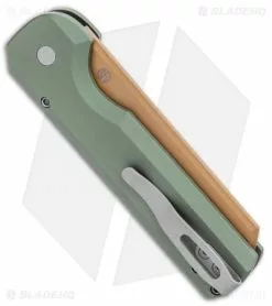 Arcform Slimfoot Automatic Knife Desert Warrior OD Green Aluminum (3.13" Copper) -Avokelavavat Sales Store Arcform Slimfoot Auto Desert Warrior OD Green Aluminum Copper BHQ 108426 jr side