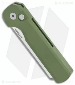 Arcform Slimfoot Automatic Knife Green Aluminum (3.125" Acidwash) -Avokelavavat Sales Store Arcform Slimfoot Green Auto Acidwash jr spine