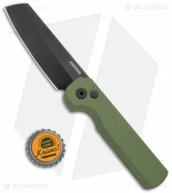 Arcform Slimfoot Automatic Knife Green Aluminum (3.1" Black) -Avokelavavat Sales Store Arcform Slimfoot Green Auto Black jr bottlecap