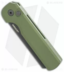 Arcform Slimfoot Automatic Knife Green Aluminum (3.1" Black) -Avokelavavat Sales Store Arcform Slimfoot Green Auto Black jr spine