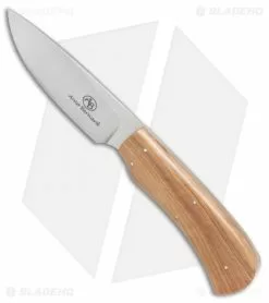 Arno Bernard Knives Nyala Fixed Blade Knife Wild Olive (3.625" Satin) -Avokelavavat Sales Store Arno Bernard Nyala wild olive satin BHQ 51331 er side
