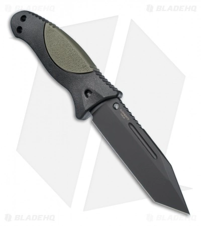 Hogue Knives EX-F02 Tanto Fixed Blade Knife OD Green (4.5" Black) 35241 4 Hogue Knives EX-F02 Tanto Fixed Blade Knife OD Green (4.5" Black) 35241 - Image 2