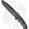 Hogue Knives EX-F01 Large Tactical Fixed Blade Knife Black G10 (7" Plain) 35159