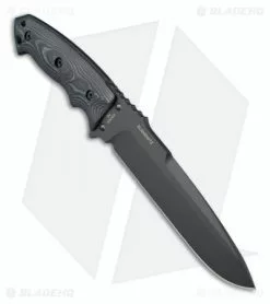 Hogue Knives EX-F01 Large Tactical Fixed Blade Knife Black G10 (7" Plain) 35159 -Avokelavavat Sales Store BHQ 8736 02