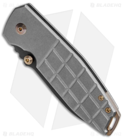 BRNLY SQD-2 Frame Lock Knife Grenade Milled Titanium (3" Black PVD) 4 BRNLY SQD-2 Frame Lock Knife Grenade Milled Titanium (3" Black PVD) - Image 2