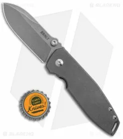 BRNLY SQD-2 Frame Lock Knife BB/SW Titanium (3" Stonewash/BB) -Avokelavavat Sales Store BRNLY SQD FL Ti SW BHQ 138378 jr bottlecap
