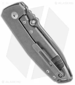 BRNLY SQD-2 Frame Lock Knife BB/SW Titanium (3" Stonewash/BB) -Avokelavavat Sales Store BRNLY SQD FL Ti SW BHQ 138378 jr side