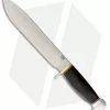 Bark River 1909 Michigan Bowie Fixed Blade Black Canvas Micarta (10" Satin)