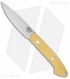 Bark River Bird & Trout Fixed Blade Knife Antique Ivory Micarta (3.625" Elmax)