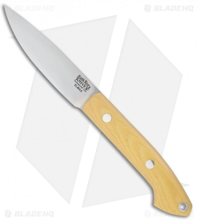 Bark River Bird & Trout Fixed Blade Knife Antique Ivory Micarta (3.625" Elmax) 3 Bark River Bird & Trout Fixed Blade Knife Antique Ivory Micarta (3.625" Elmax)
