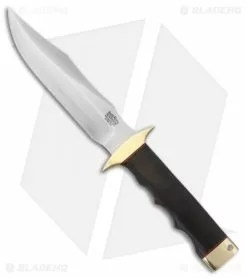 Bark River MACV-SOG Fixed Blade Knife Black Stacked Leather (6.25" Satin)