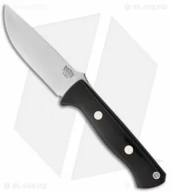 Bark River Bravo 1 LT Fixed Blade Knife Black Canvas Micarta (4.25" Elmax)