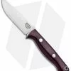 Bark River Bravo EDC Fixed Blade Knife Burgandy Canvas Micarta (3.375" Satin) -Avokelavavat Sales Store Bark River Bravo EDC Burgandy Canvas Micarta Satin BA07047MBU BHQ 95832 jr