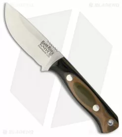 Bark River Bravo Micro Fixed Blade Knife Tan Camo G-10 (2.25" Elmax Satin)