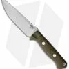 Bark River Bravo Vortex Fixed Blade Knife Green Micarta (5.5" A-2)