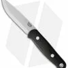 Bark River Bushcrafter II Fixed Blade Knife Black Canvas Micarta (4.5" CPM-3V)