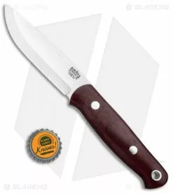 Bark River Bushcrafter II Fixed Blade Knife Burgundy Canvas Micarta (4.5" 3V) -Avokelavavat Sales Store Bark River Bushcrafter II Burgundy Canvas Micarta BA06223MBU BHQ 97578 jr bottlecap