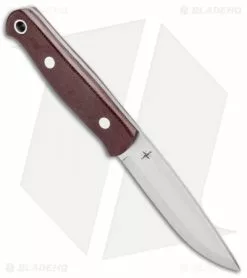 Bark River Bushcrafter II Fixed Blade Knife Burgundy Canvas Micarta (4.5" 3V) -Avokelavavat Sales Store Bark River Bushcrafter II Burgundy Canvas Micarta BA06223MBU BHQ 97578 jr spine