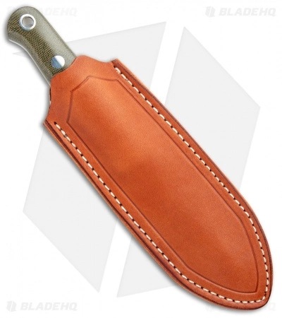 Bark River Bushcrafter Fixed Blade OD Green Canvas Micarta (3.875" Satin CPM-3V) 5 Bark River Bushcrafter Fixed Blade OD Green Canvas Micarta (3.875" Satin CPM-3V) - Image 3