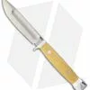 Bark River Canoe Fixed Blade Knife Antique Ivory Canvas Micarta (4.5" A-2)
